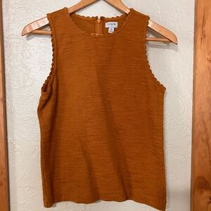 J. Crew Women's Mustard Yellow Sleeveless Top